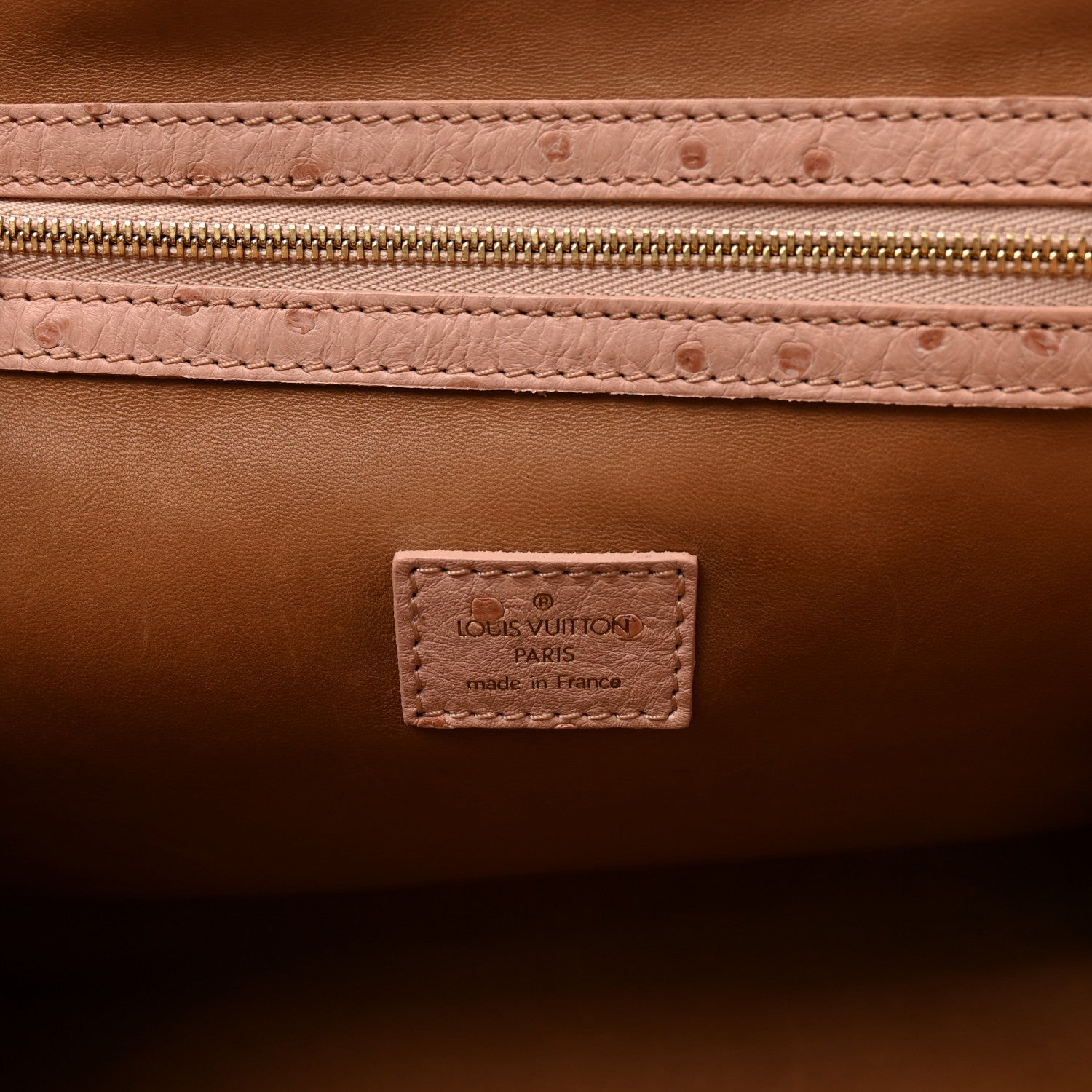 Louis Vuitton Ostrich Frame Speedy Pink 6 of 13
