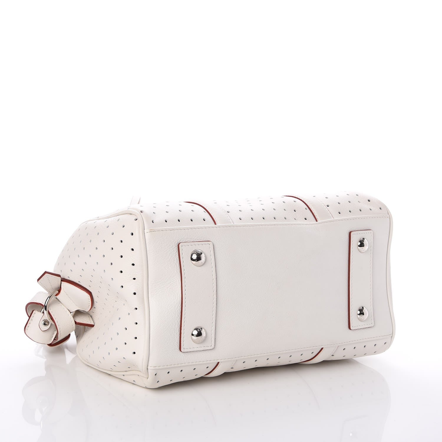 Louis Vuitton Veau Soie Calfskin Perforated SC Bag PM White 4 of 7