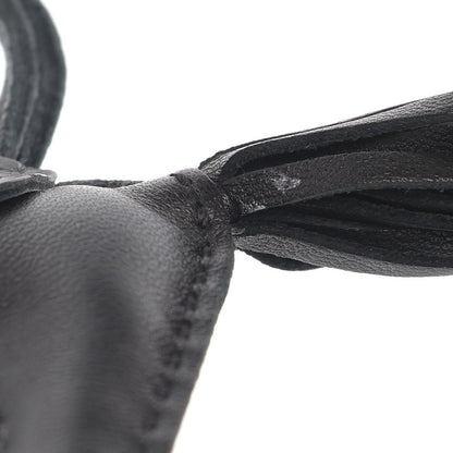 Hermes Milo Lambskin Matte Alligator Touch Grigri Rodeo Horse Bag Charm PM So Black 4 of 5