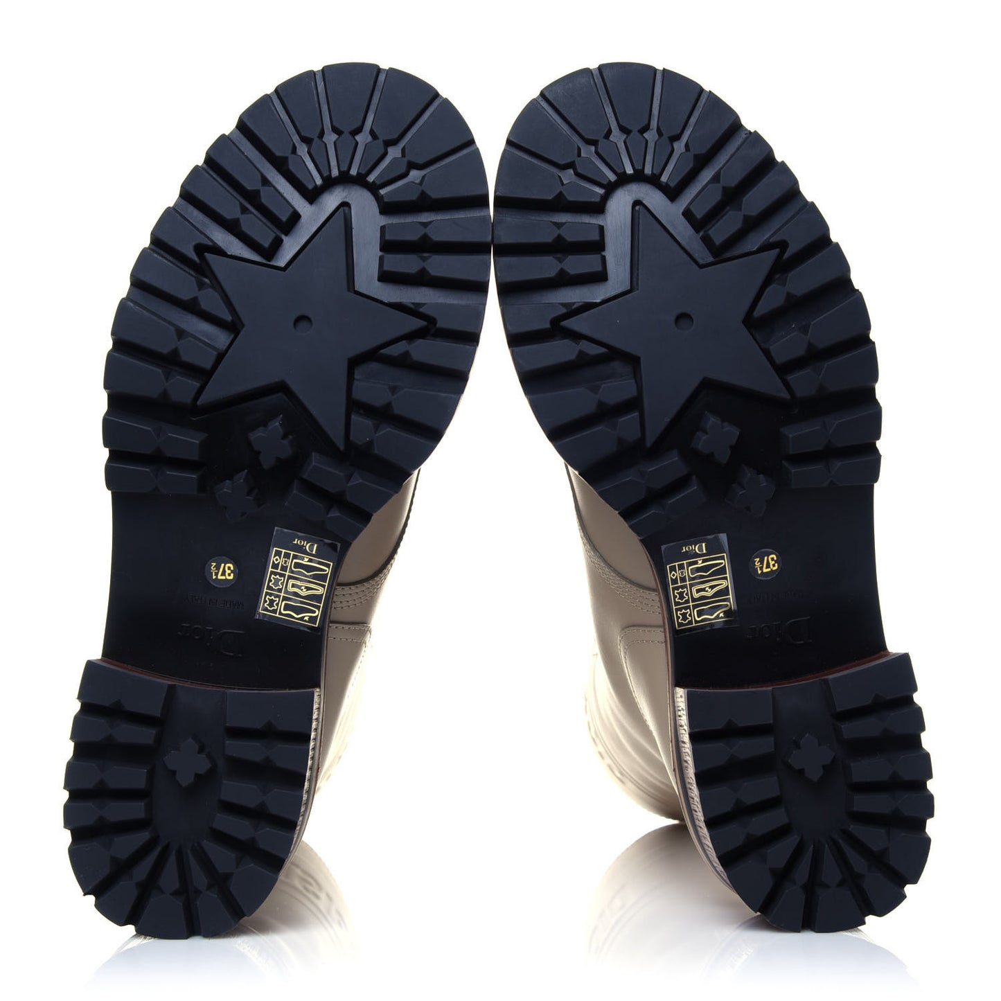 Calfskin Dior Quest 35mm Hiking Boots 37.5 Corde