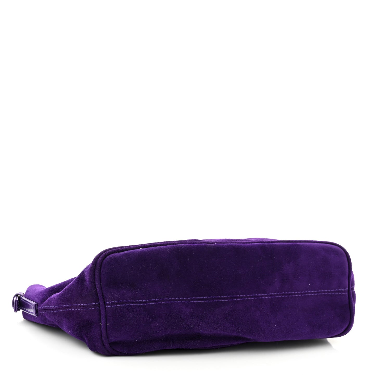 Suede Calfskin Shoulder Bag Purple