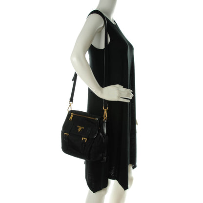 Prada Tessuto Nylon Saffiano Messenger Nero Black 2 of 7