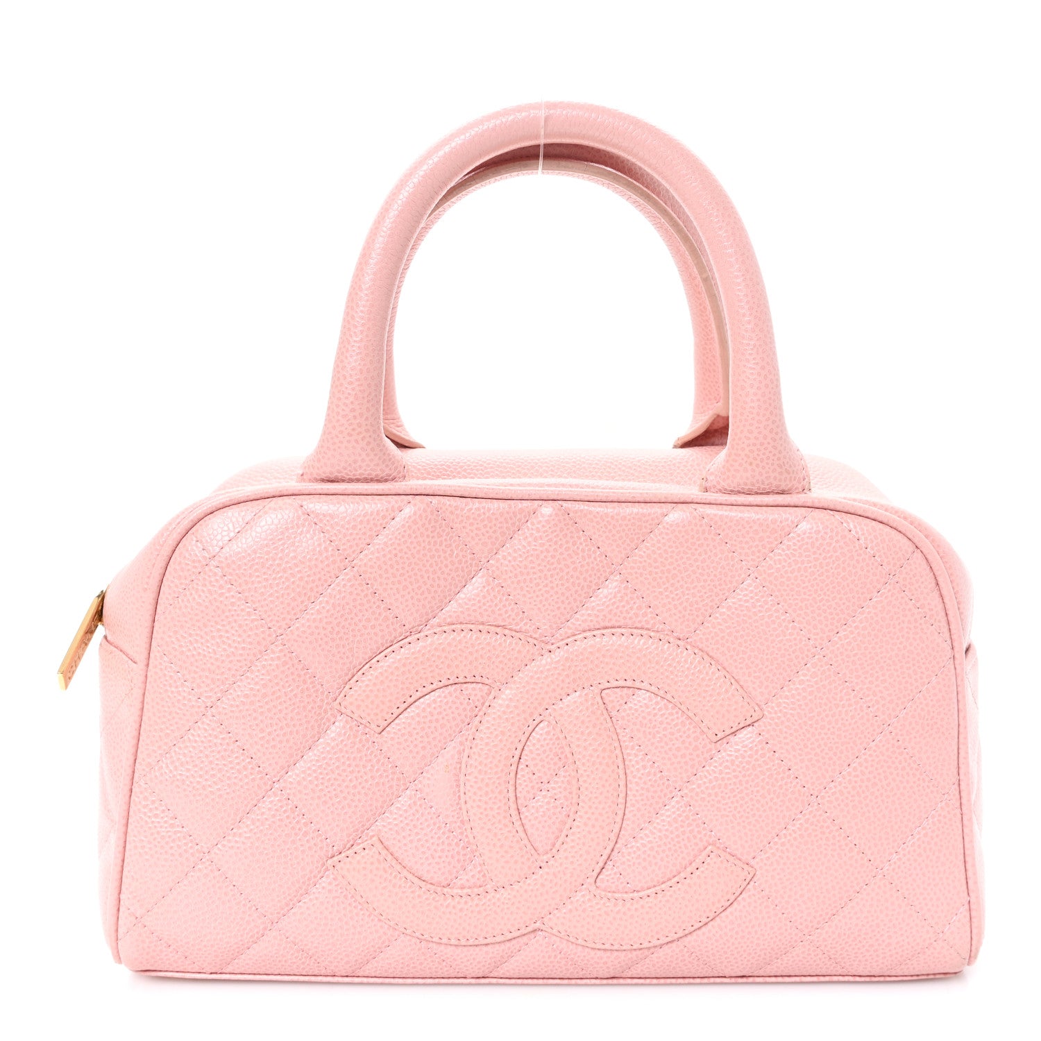 Chanel Caviar Quilted Small Bowler Pink 1 of 10