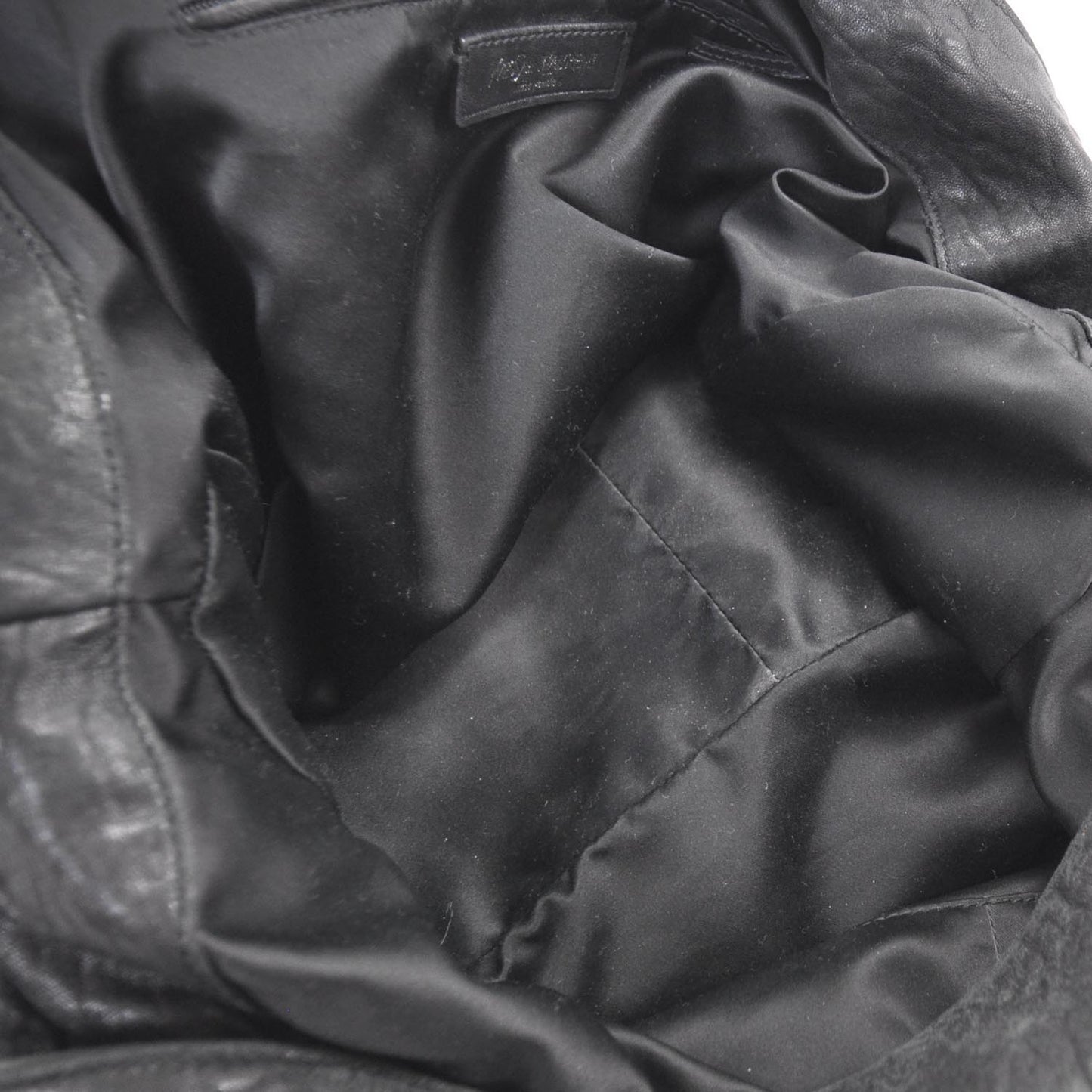 Leather Large Roady Hobo Black