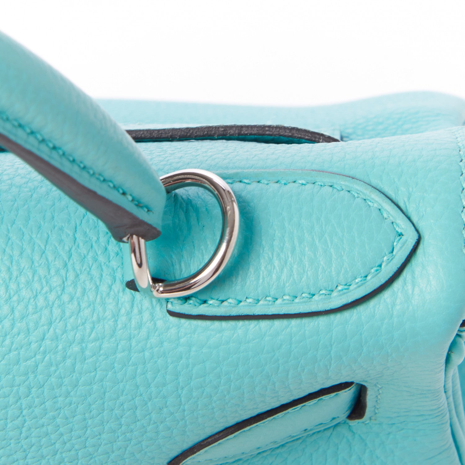 Hermes Togo Kelly Retourne 28 Bleu Atoll 9 of 31