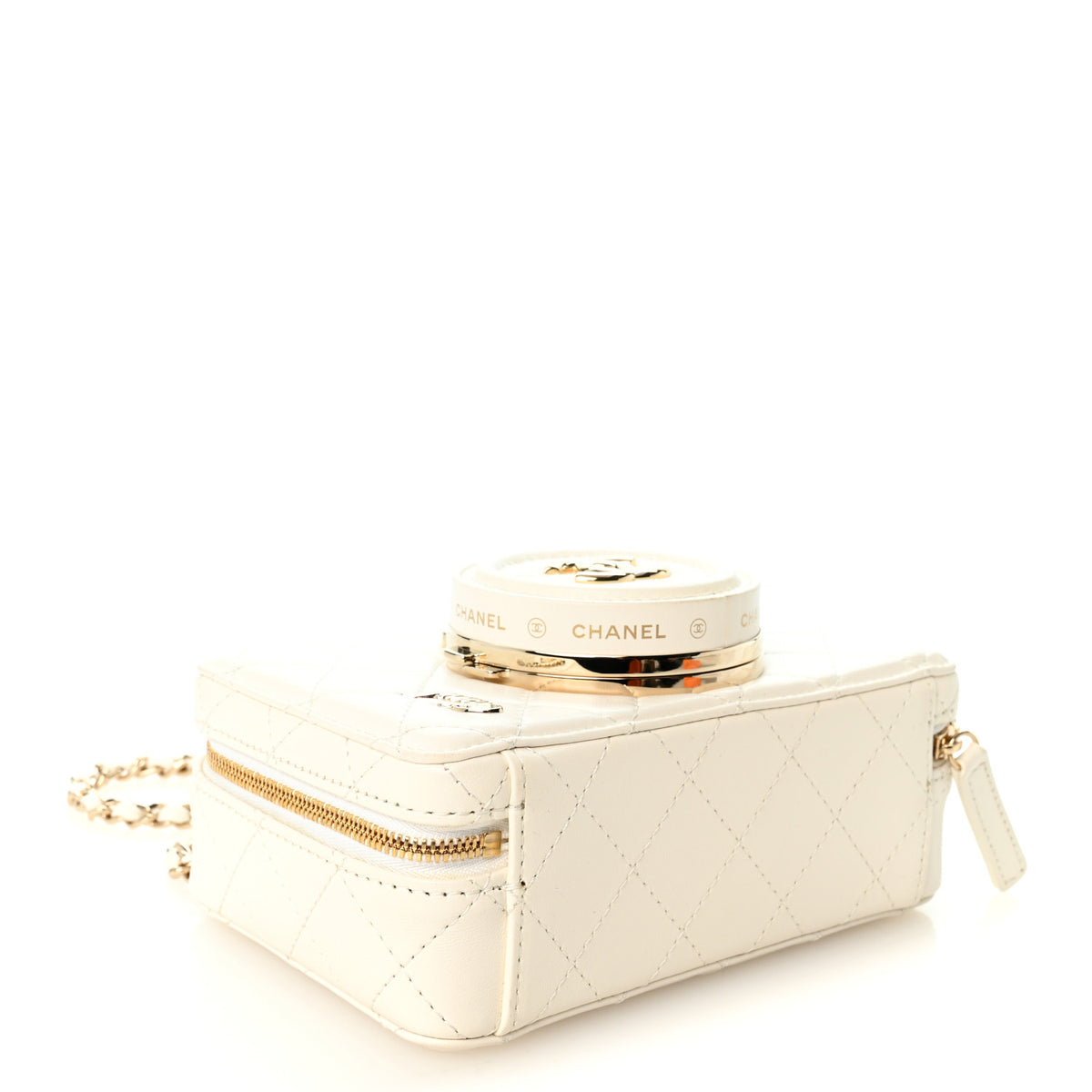 Chanel Lambskin Quilted Coco Click Bag White 4 of 10