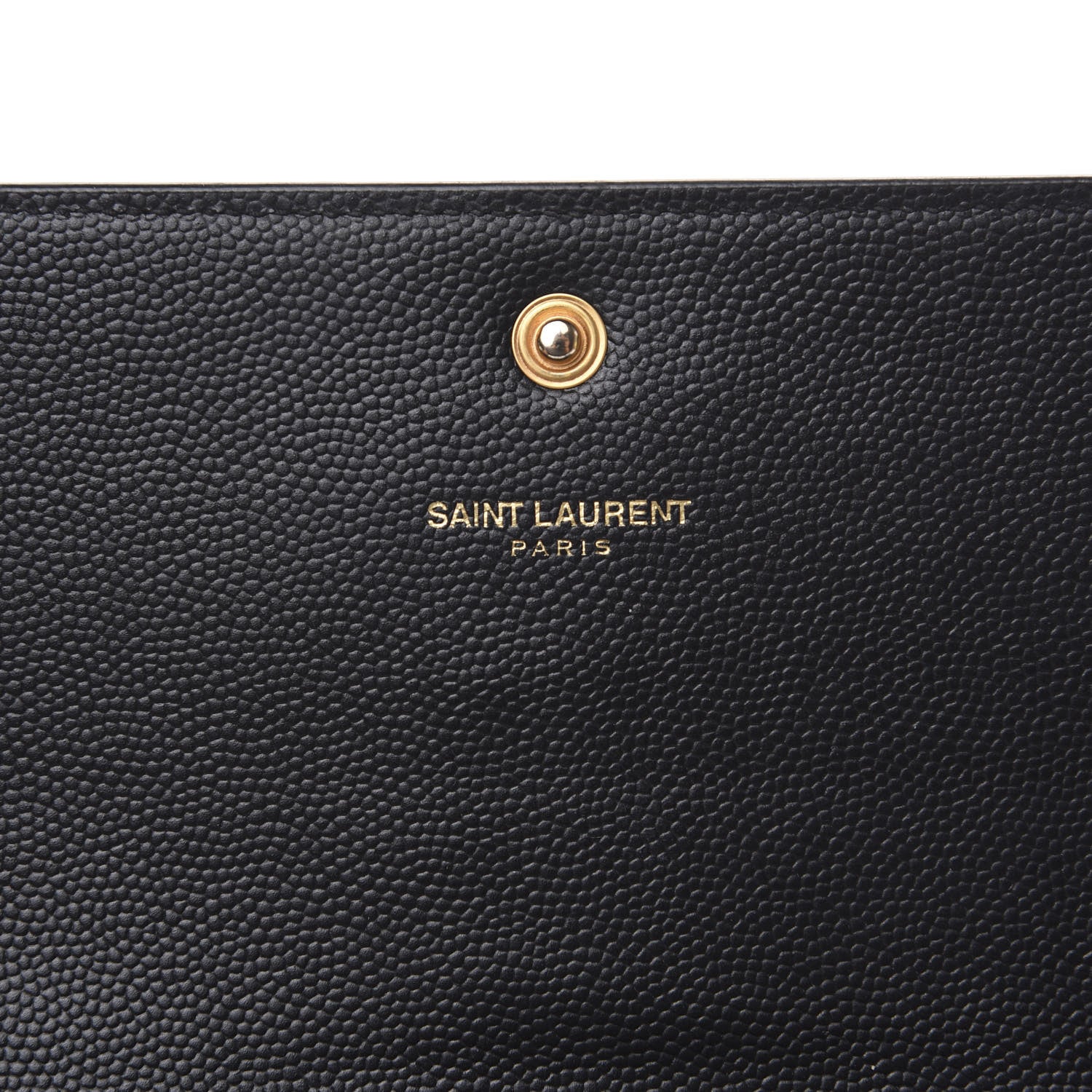 Saint Laurent Grain De Poudre Classic Monogram Cassandre Wallet Black 5 of 8