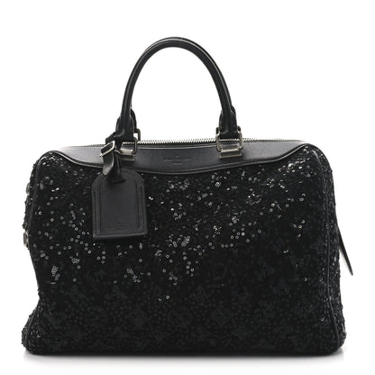 Louis Vuitton Sequin Monogram Sunshine Express Speedy Black 1 of 9