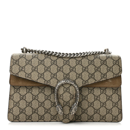 Gucci GG Supreme Monogram Small Dionysus Shoulder Bag Taupe 1 of 12