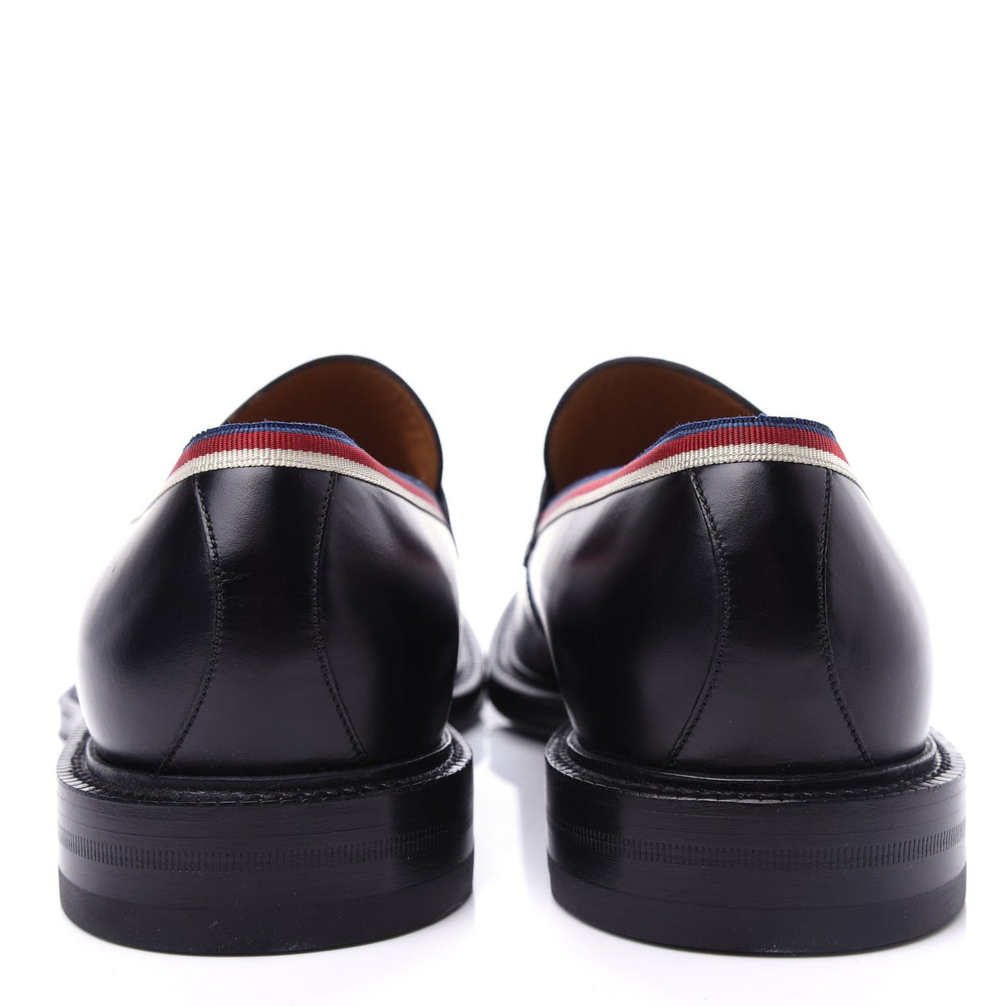 Calfskin Mens Web Sylvie Loafers 10.5 Black