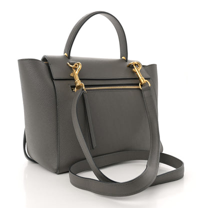 Celine Grained Calfskin Micro Belt Bag Grey 3 of 14