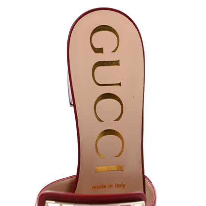 Gucci Malaga Kid Crystal Square G Madelyn Mules 38.5 Romantic Cerise 7 of 10