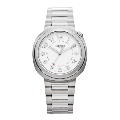 Hermes Stainless Steel 36mm Cut Automatic Watch 1 of 5