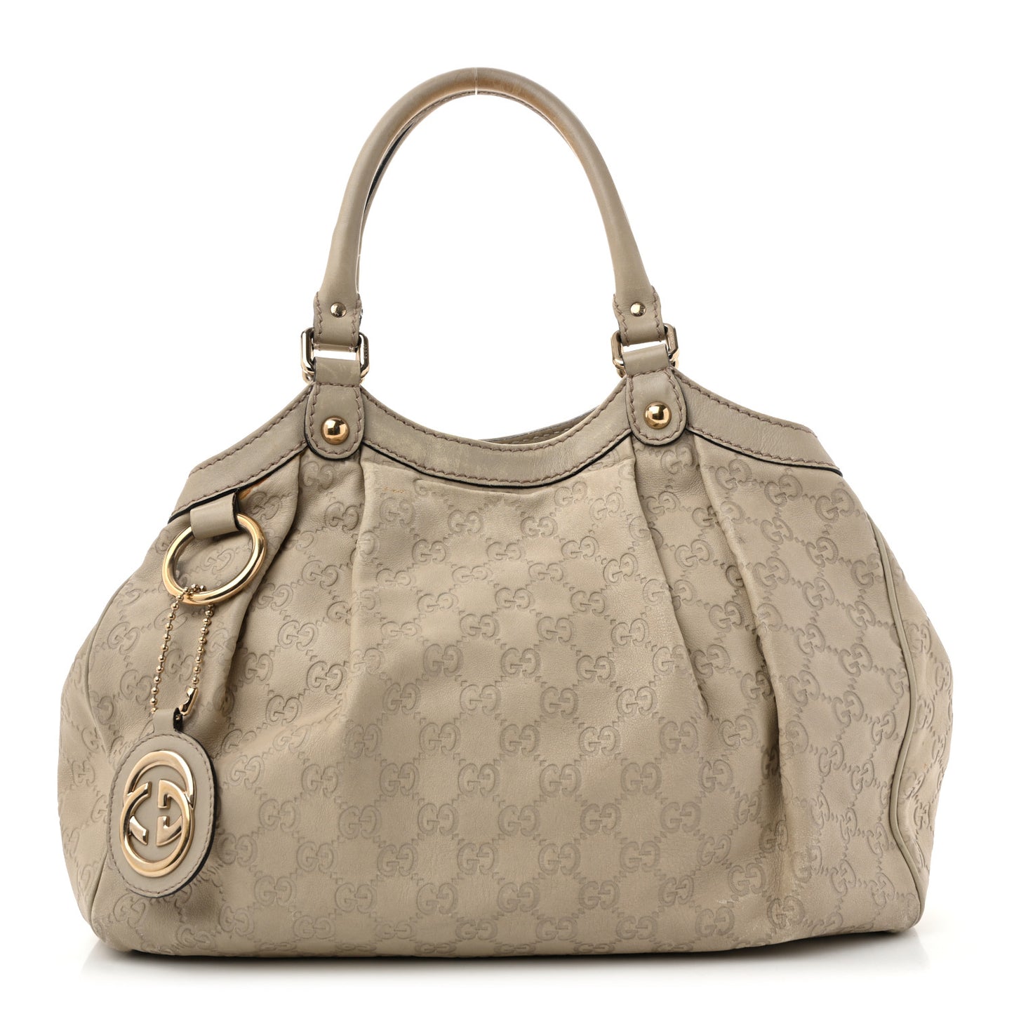 Guccissima Medium Sukey Tote Mystic White