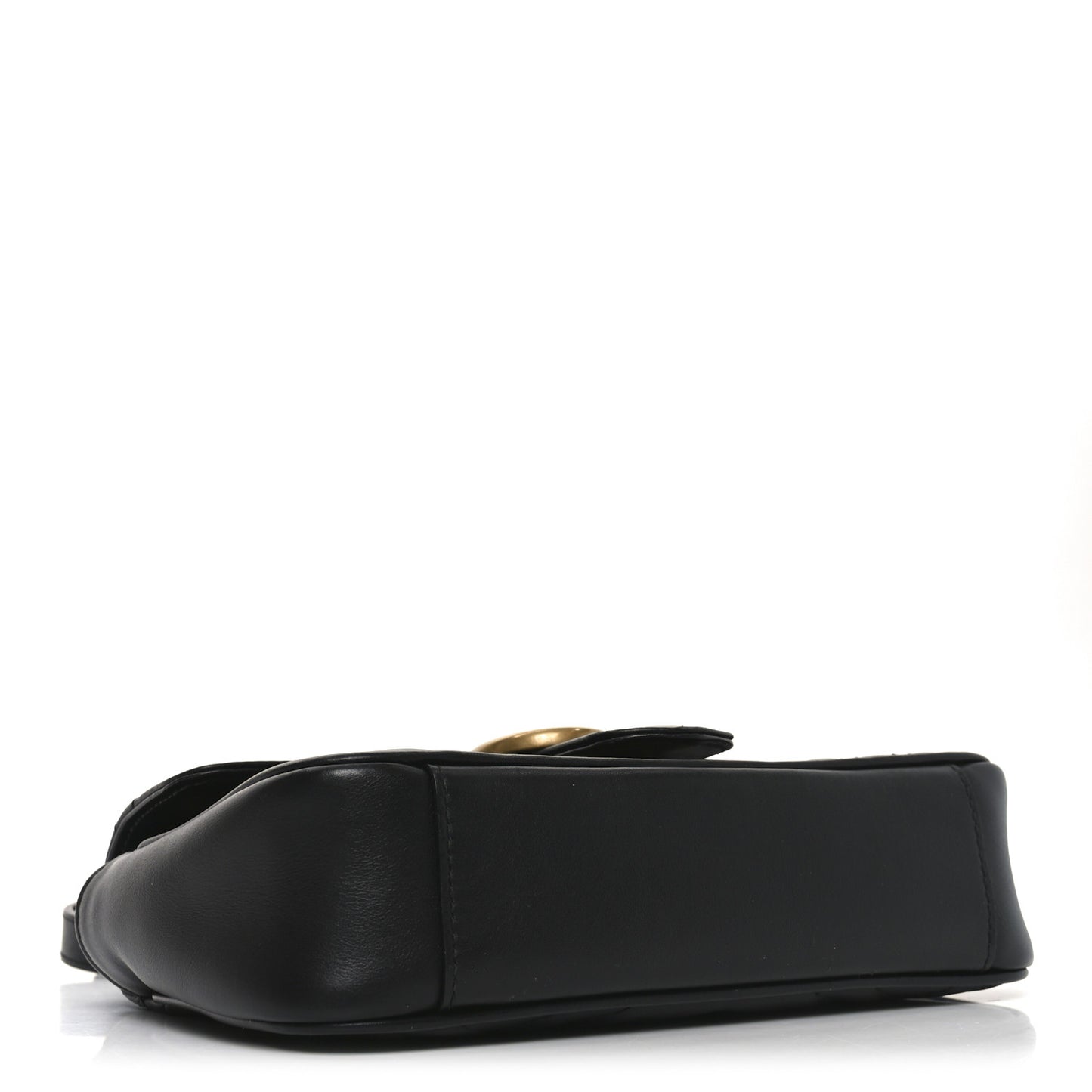 Calfskin Matelasse Mini GG Marmont Shoulder Bag Black