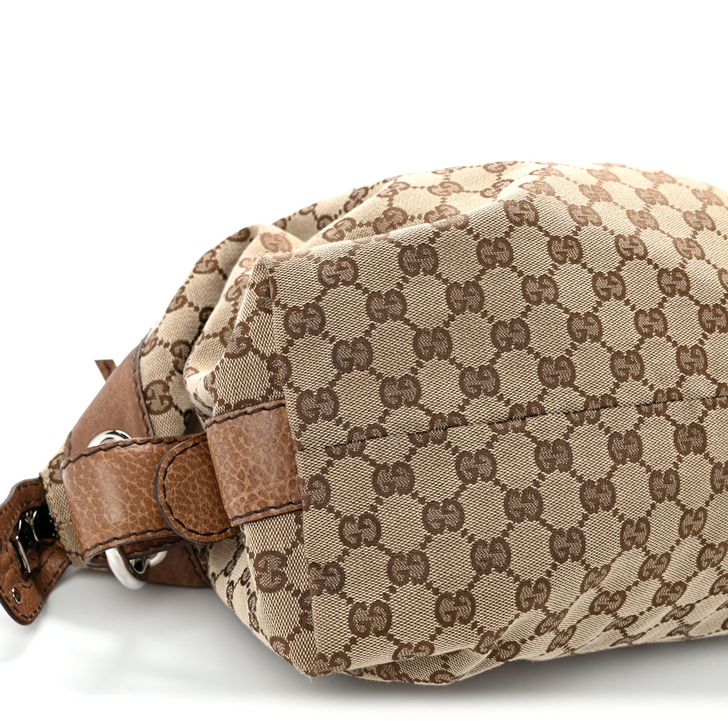Gucci Monogram Bamboo Bar Medium Tote Brown 8 of 10