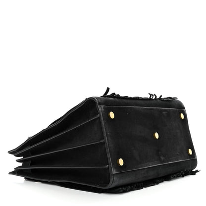 Saint Laurent Suede Fringe Small Sac De Jour Black 4 of 21