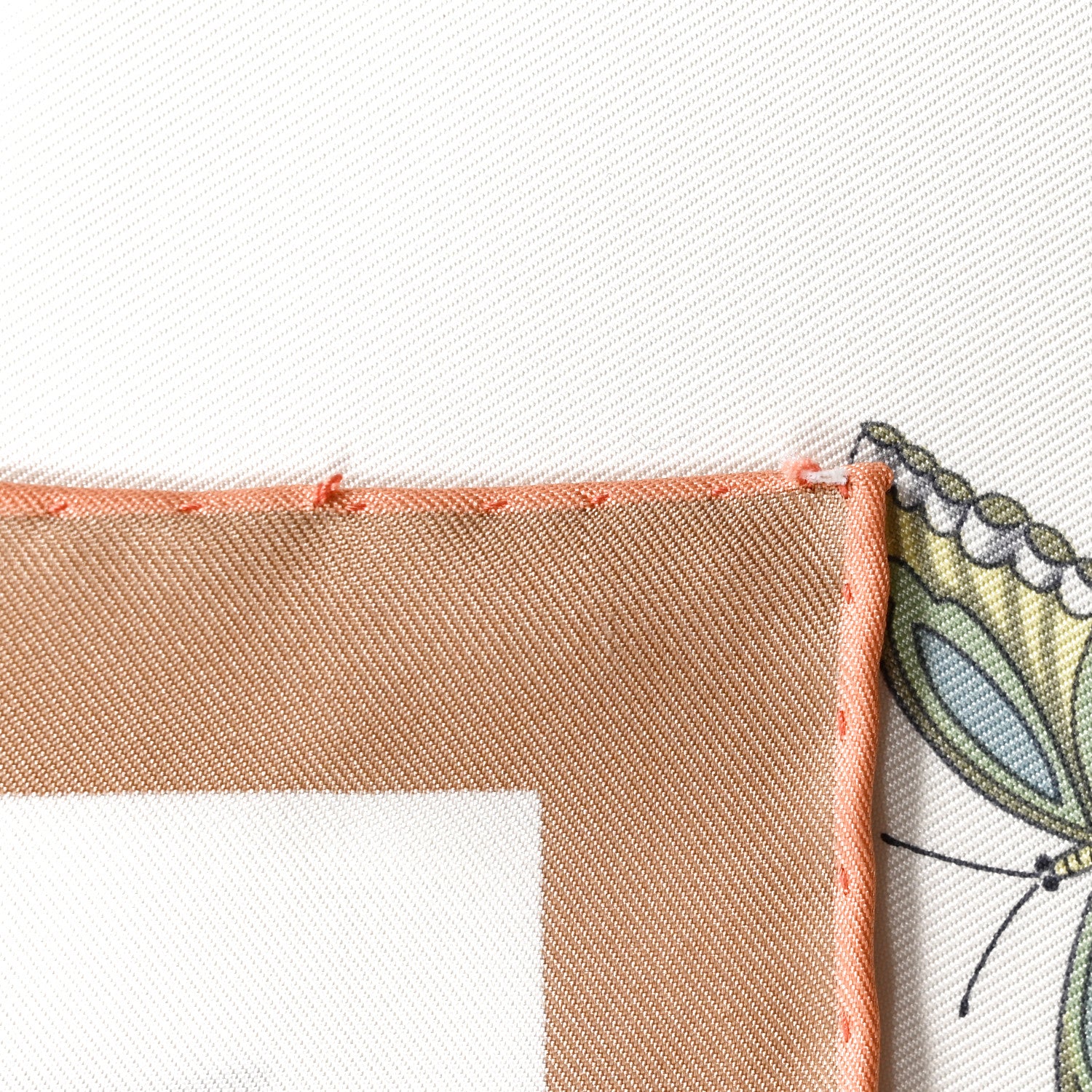 Hermes Silk Hermes Story Scarf 90 White Beige Multicolor 5 of 5