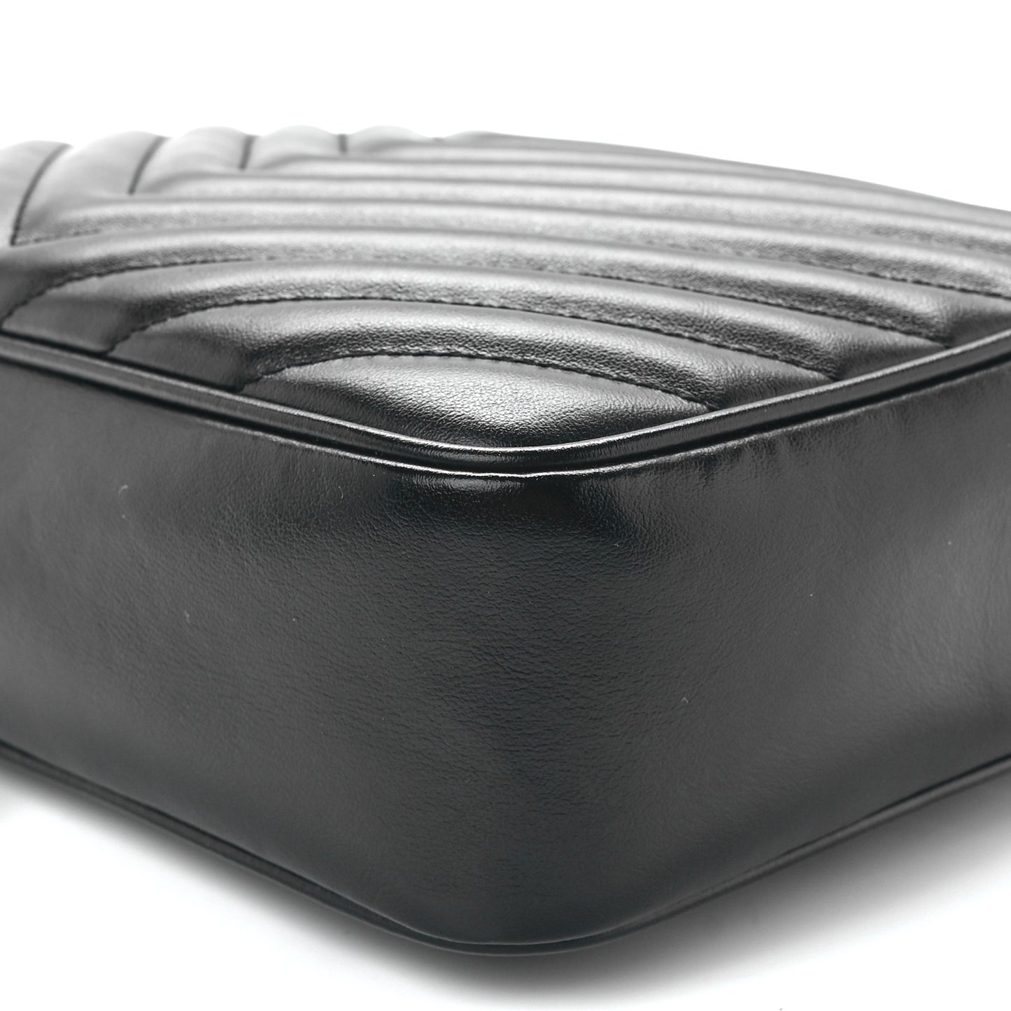 Calfskin Matelasse Monogram Lou Camera Bag Black