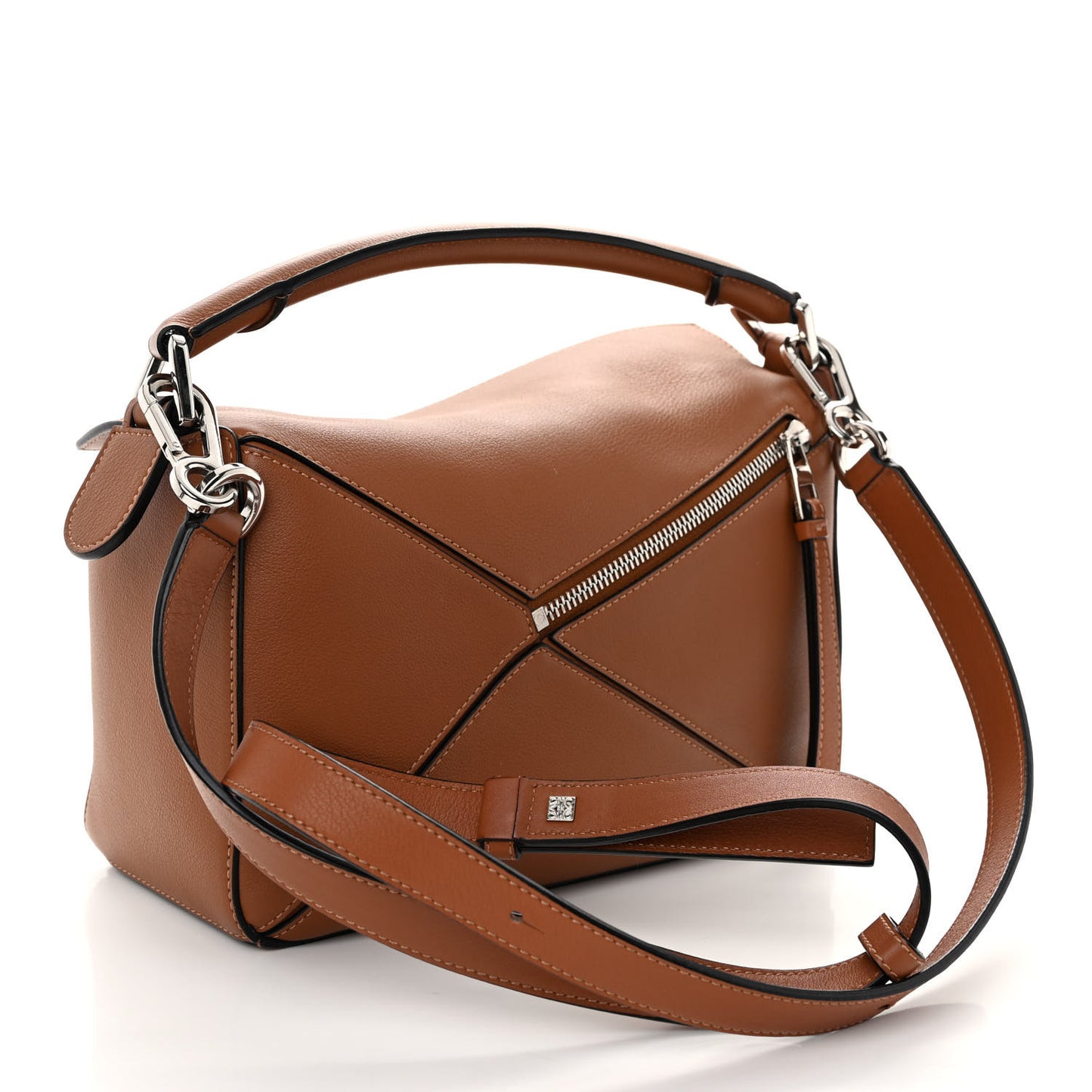 Calfskin Small Puzzle Bag Tan
