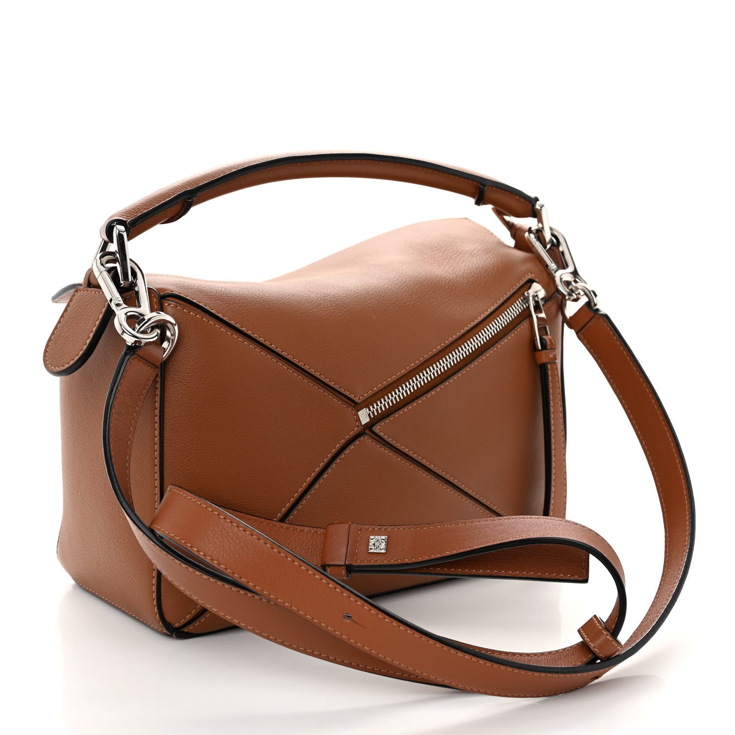 Loewe Calfskin Small Puzzle Bag Tan 3 of 9