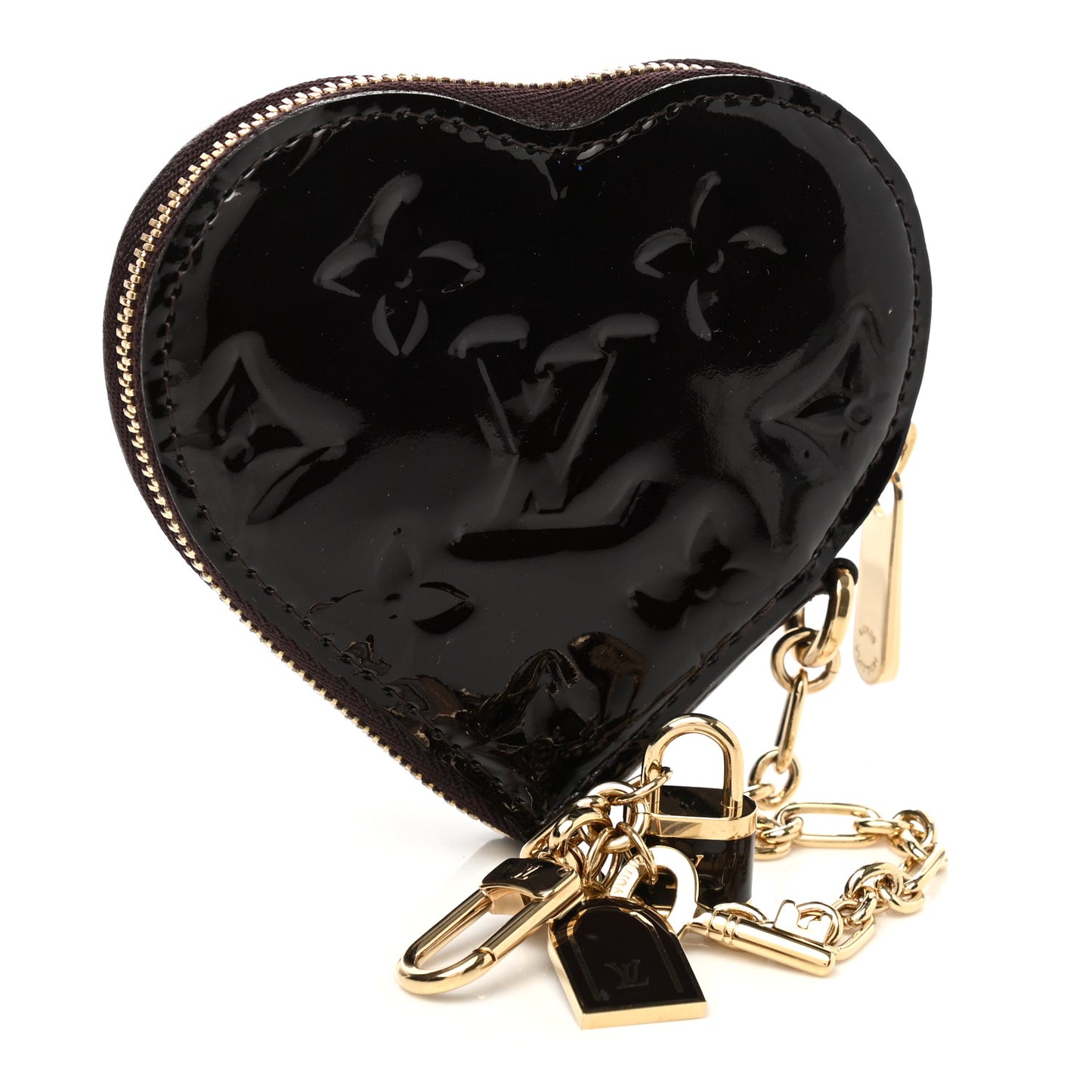 Vernis Coeur Heart Coin Purse Amarante