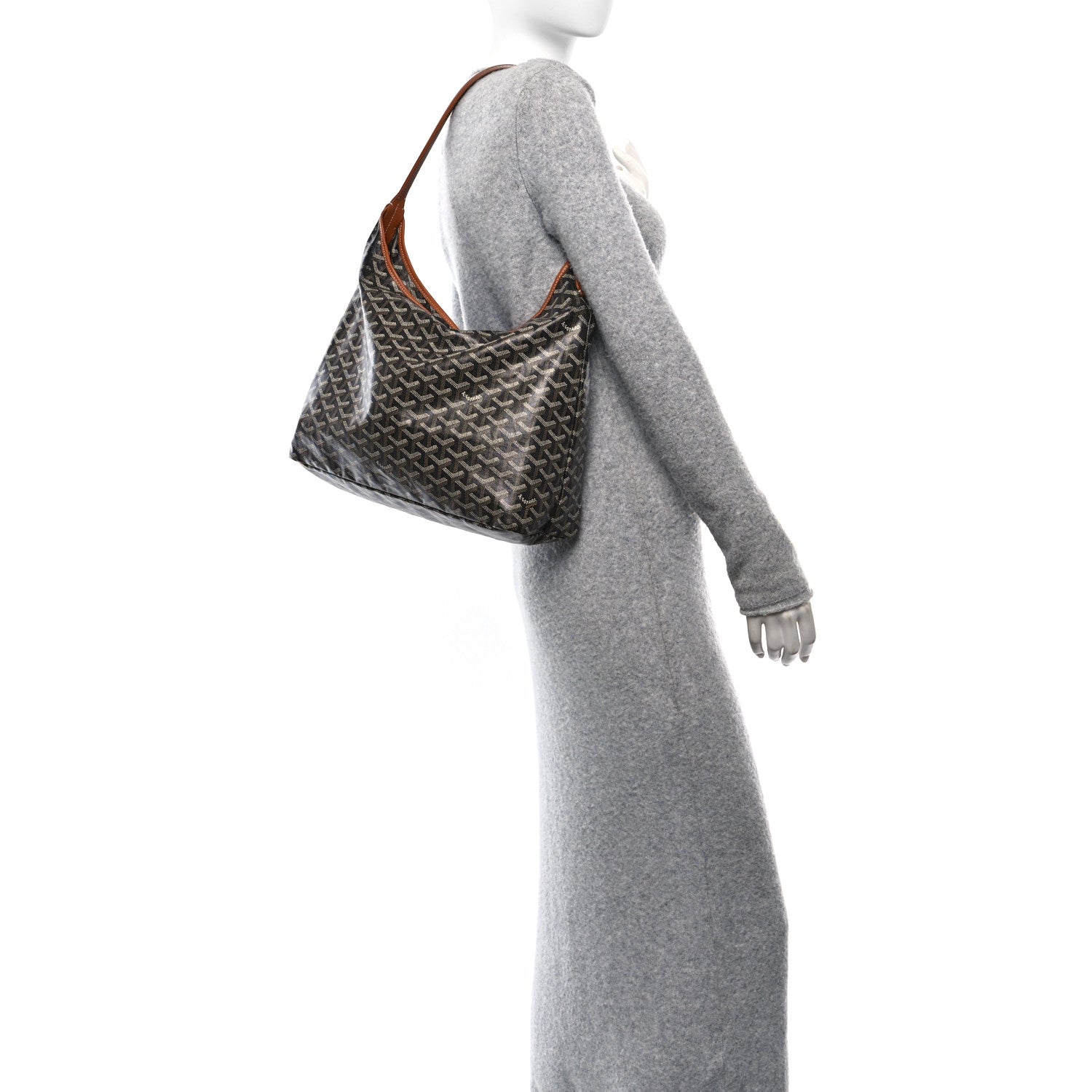 Goyard Goyardine Boheme Hobo Black Gold 2 of 12