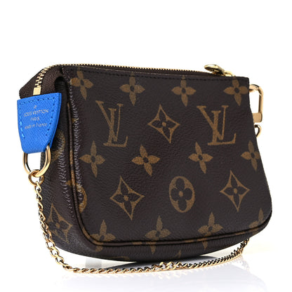 Louis Vuitton Monogram 2019 Christmas Animation Mini Venice Pochette Accessories Blue 3 of 9
