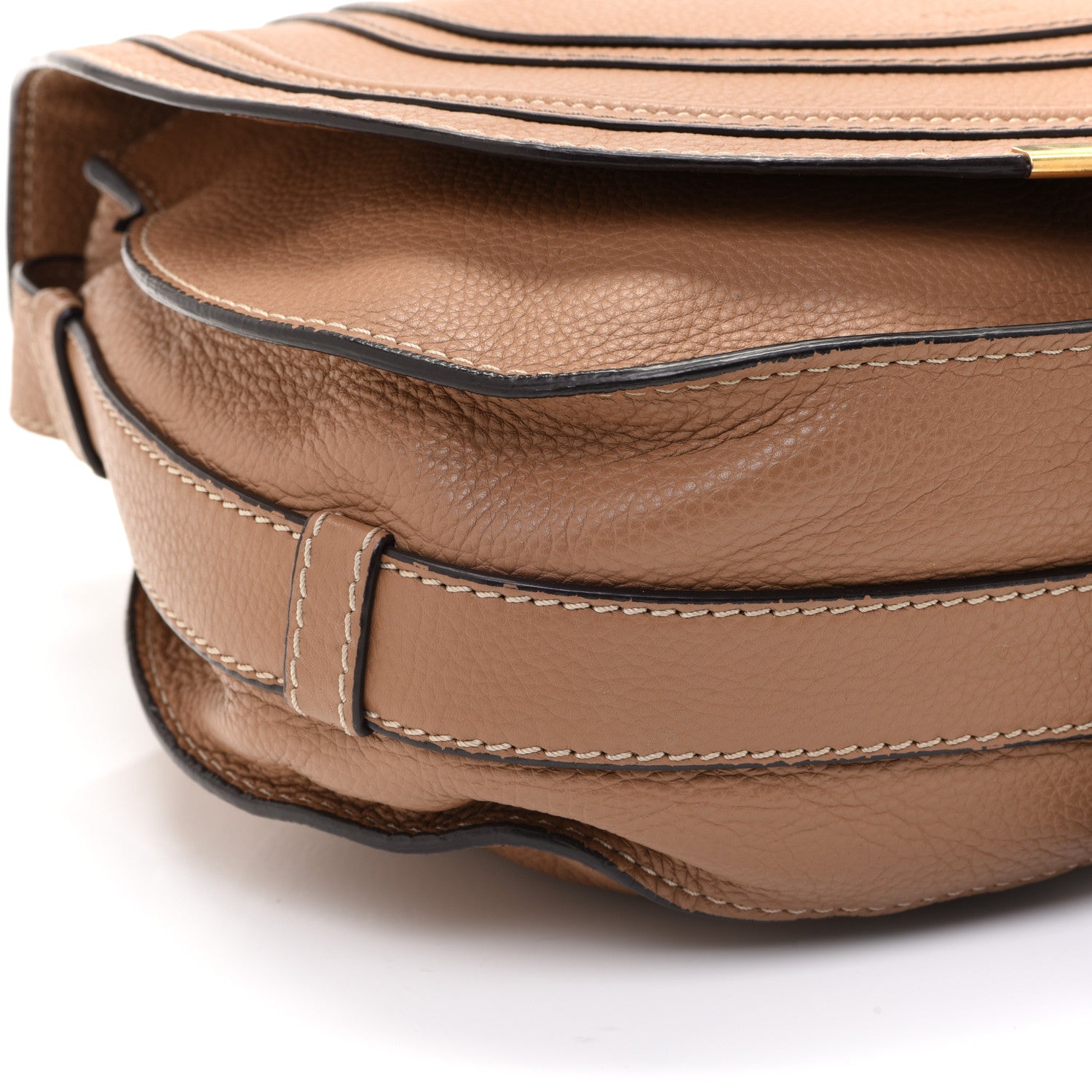 Chloe Calfskin Medium Marcie Round Crossbody Bag Nut 11 of 19