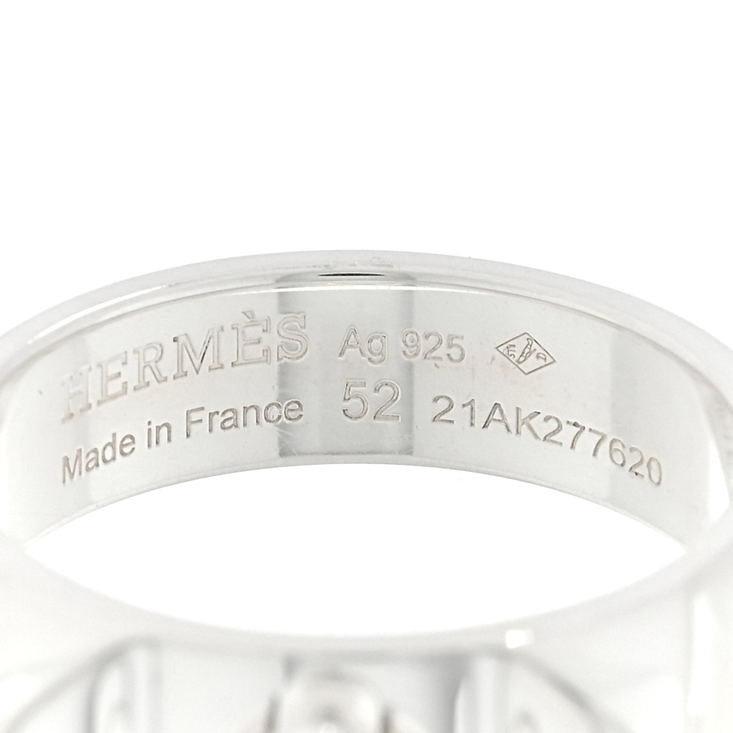 Sterling Silver PM Collier De Chien Ring 52 6