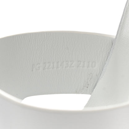 Hermes Goatskin Elda Espadrille Wedge Sandals 36 White 8 of 9