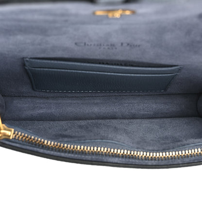 Christian Dior Grained Calfskin Saddle Belt Bag Denim Blue 5 of 12