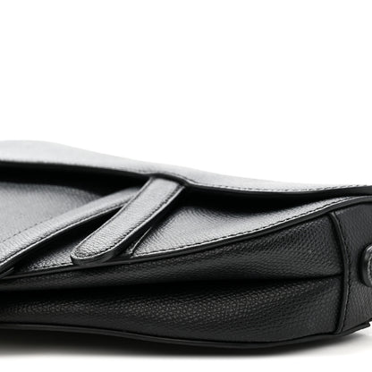 Christian Dior Grained Calfskin Mini Saddle Bag Black 9 of 9