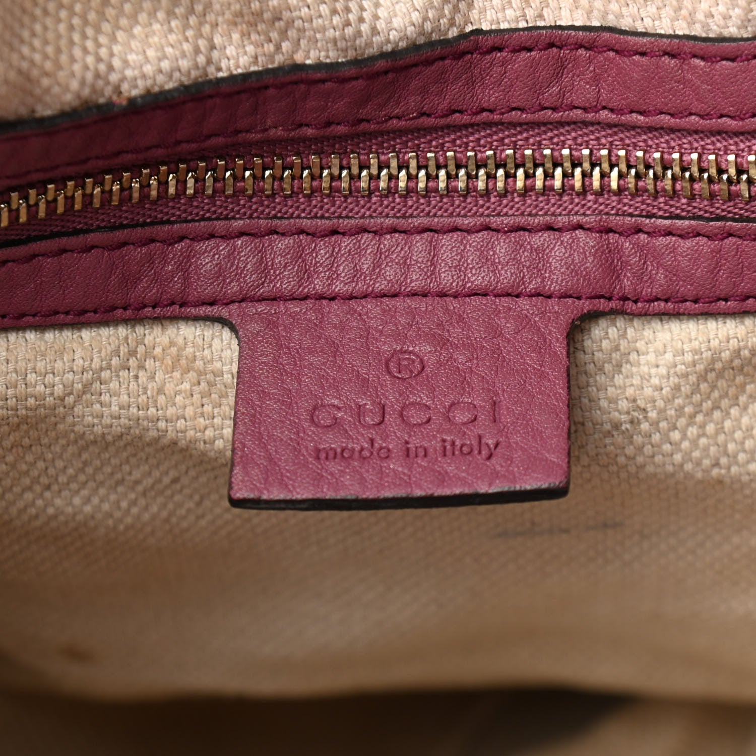 Gucci Pebbled Calfskin Medium Soho Chain Shoulder Bag Peonia Flower 6 of 15