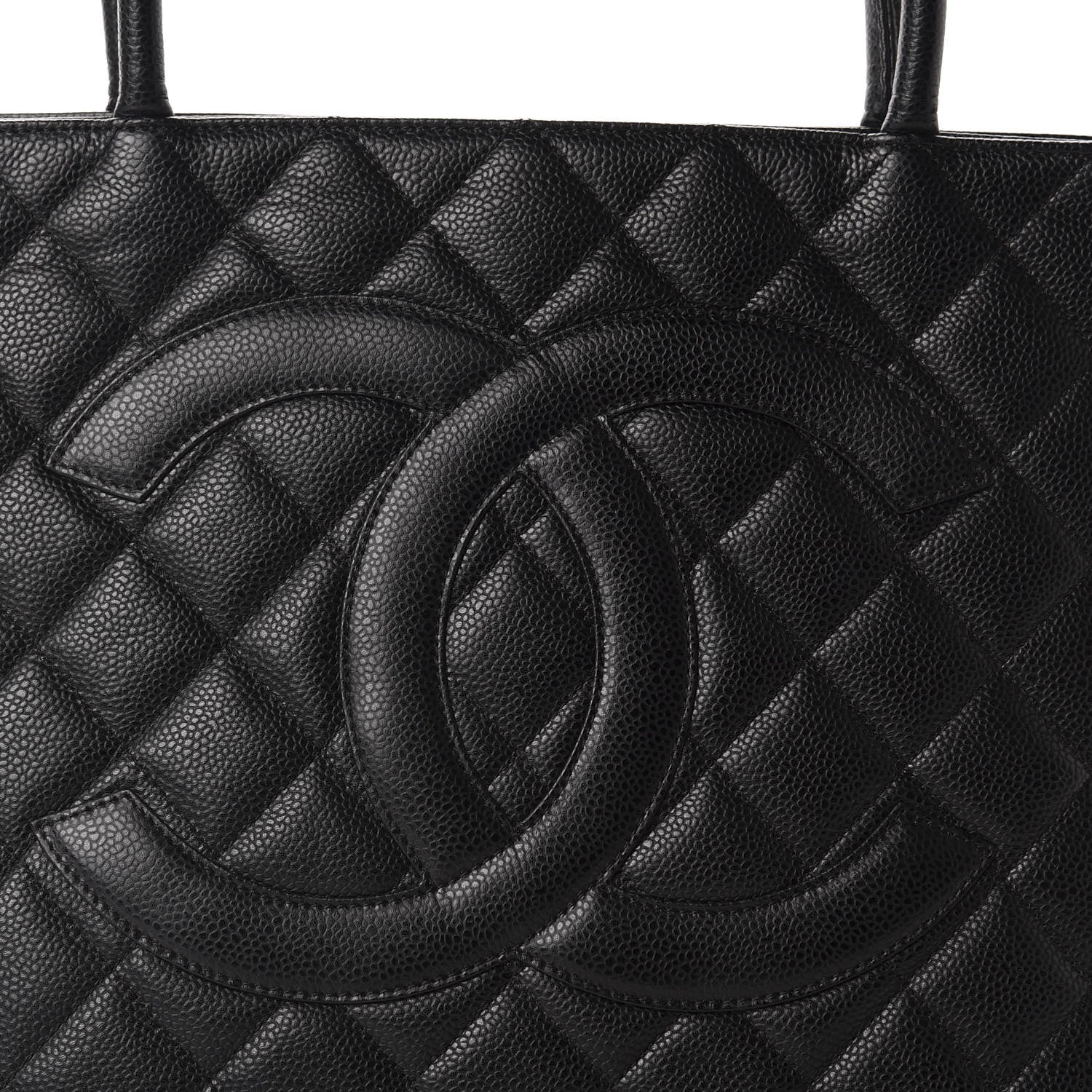 Chanel Caviar Quilted Medallion Tote Black 10 of 10
