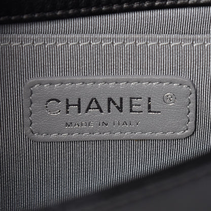 Chanel Velvet Quilted Small Boy Flap Black 6 of 15