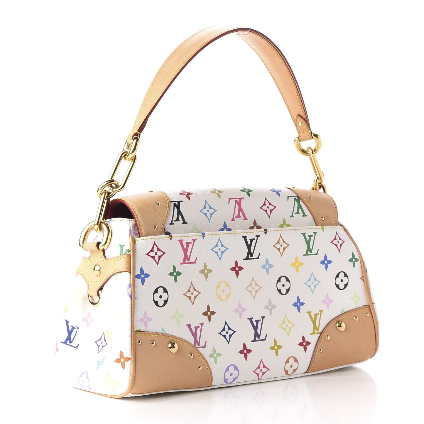 Monogram Multicolor Beverly MM White