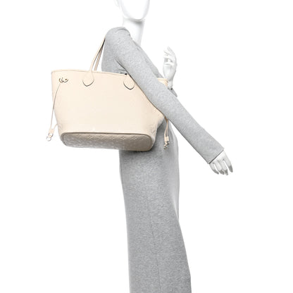 Louis Vuitton Empreinte Monogram Giant Neverfull MM Cream 2 of 16