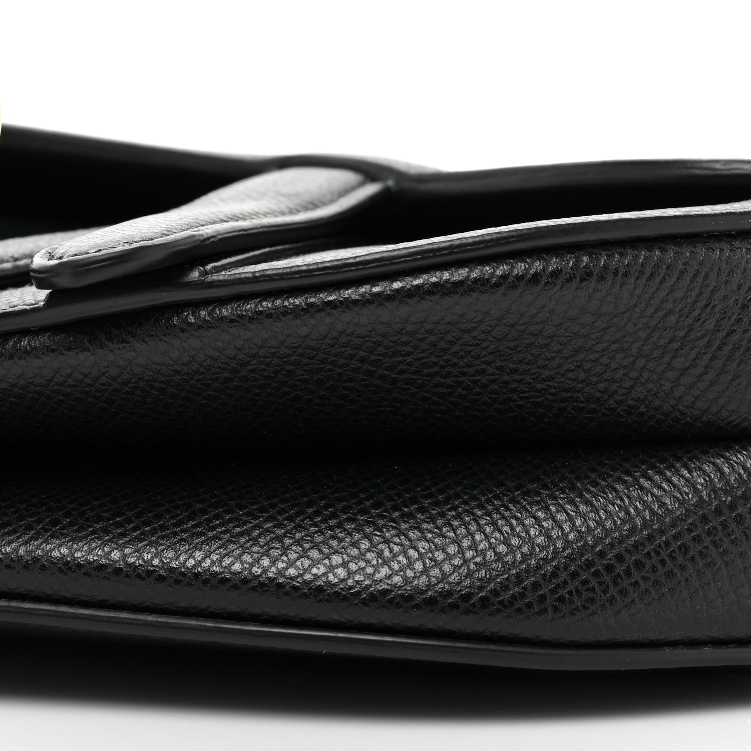 Christian Dior Grained Calfskin Mini Saddle Bag Black 8 of 10