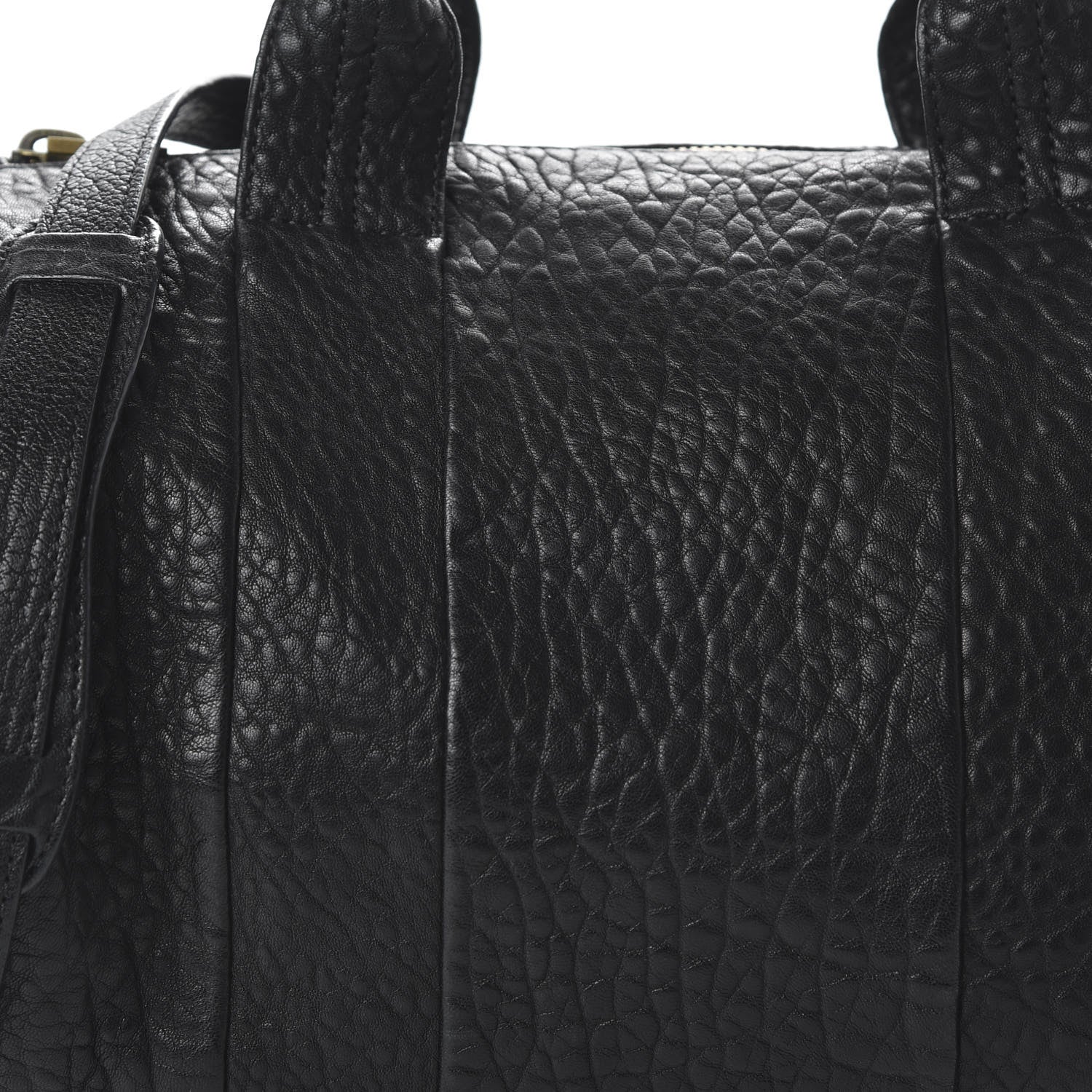 Alexander Wang Pebbled Lambskin Rocco Black Antique Brass Hardware 9 of 9