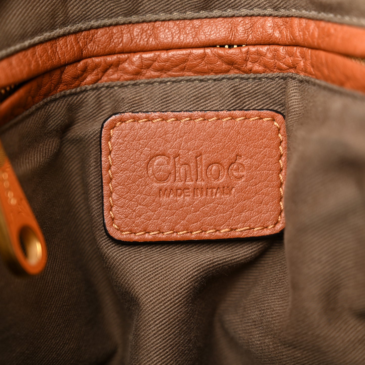 Calfskin Medium Marcie Satchel Tan