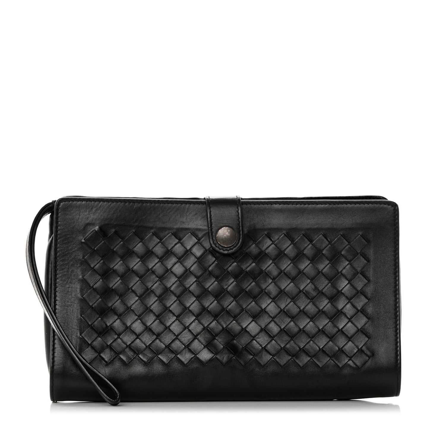 Nappa Intrecciato Multi-functional Case Wristlet Black