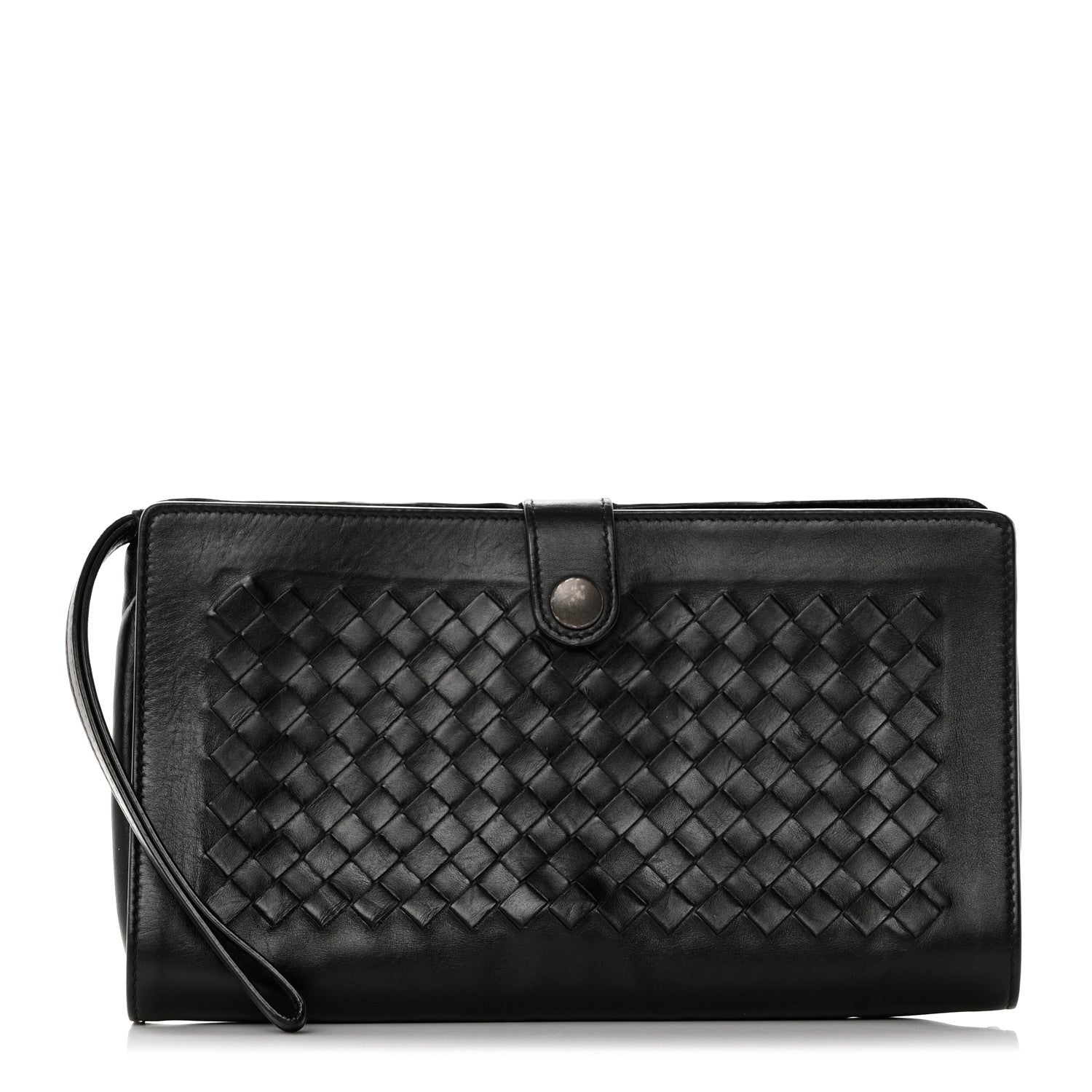 Bottega Veneta Nappa Intrecciato Multi-functional Case Wristlet Black 1 of 10