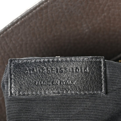 Saint Laurent Grained Calfskin Small Sac De Jour Taupe 9 of 12