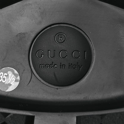 Gucci Cordovan Lux Womens Harald Horsebit 25mm Platform Loafers 35.5 Black 7 of 10