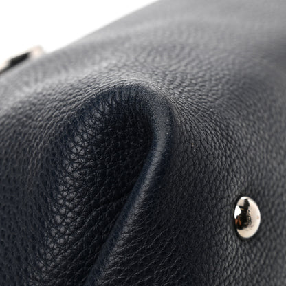 Salvatore Ferragamo Grained Calfskin Sofia Satchel Navy 12 of 15