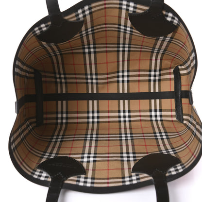 Burberry Vintage Check Medium The Giant Reversible Tote Antique Yellow Bright Red 17 of 20