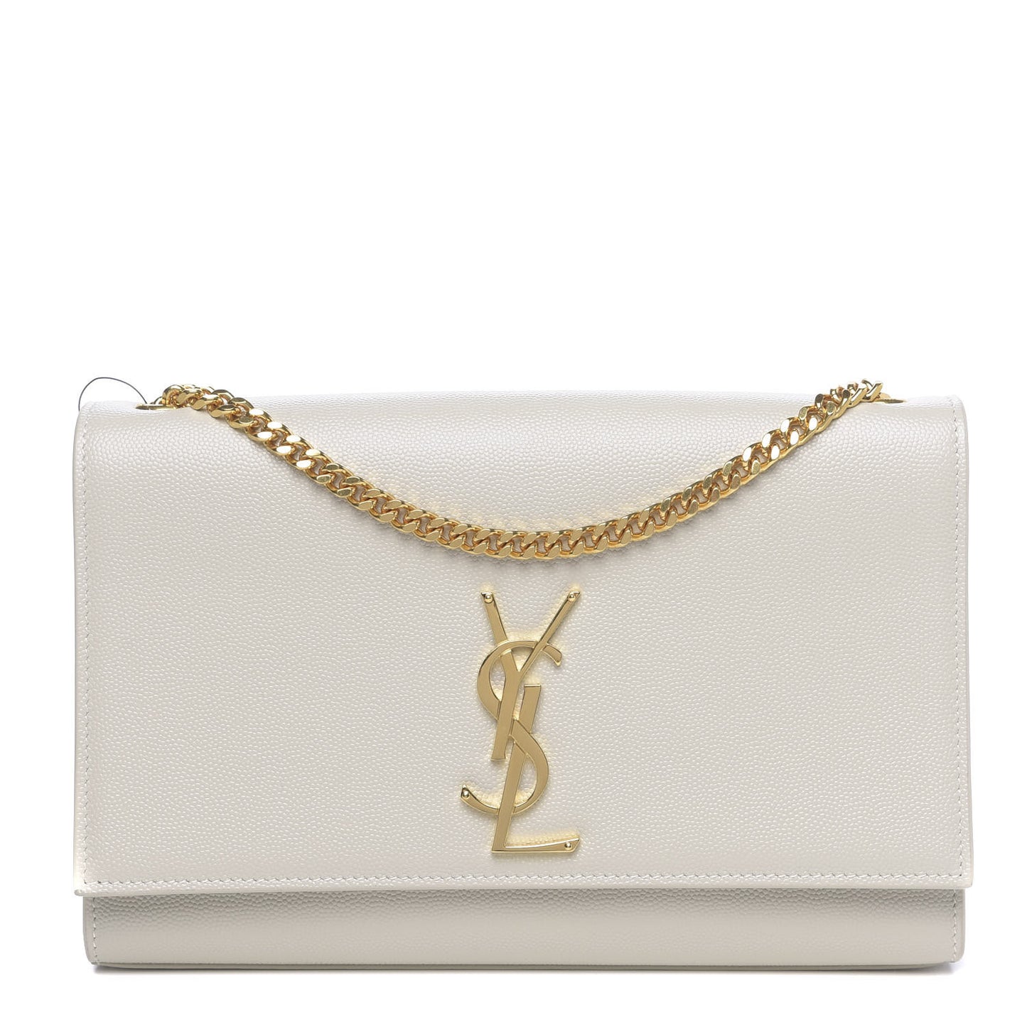 Grain De Poudre Medium Classic Monogram Kate Satchel Crema Soft