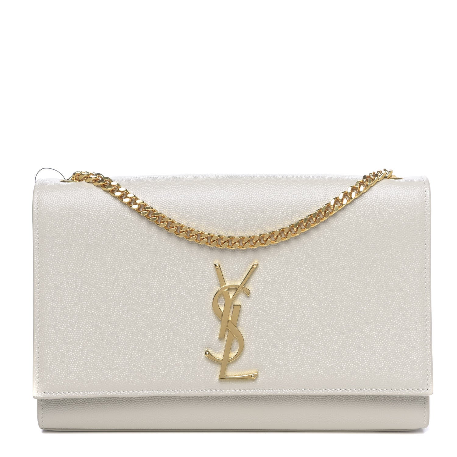 Saint Laurent Grain De Poudre Medium Classic Monogram Kate Satchel Crema Soft 1 of 9