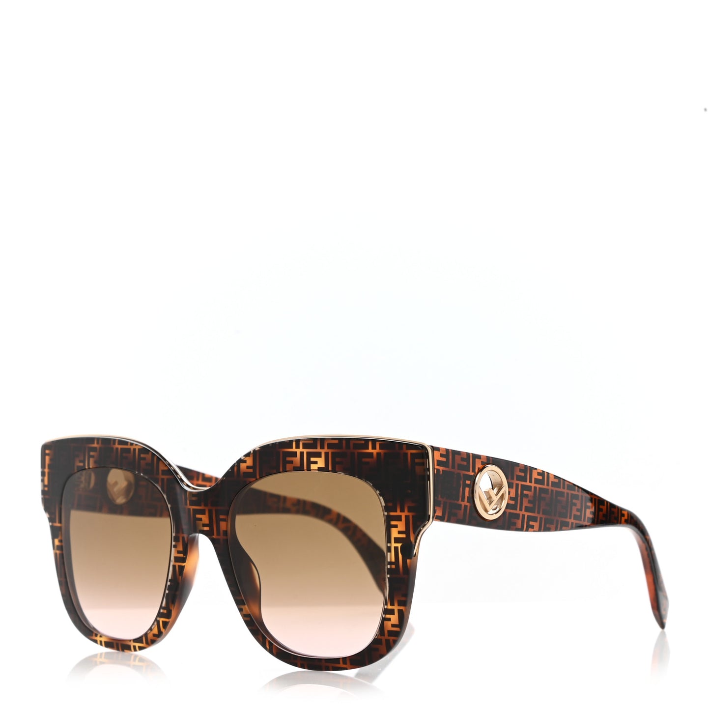 Acetate F is Fendi FF Cat Eye Sunglasses FF 0360/G/S Havana